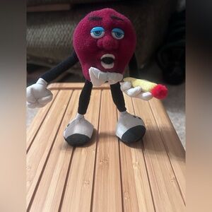 Charming Red and Black Stuffed Toy